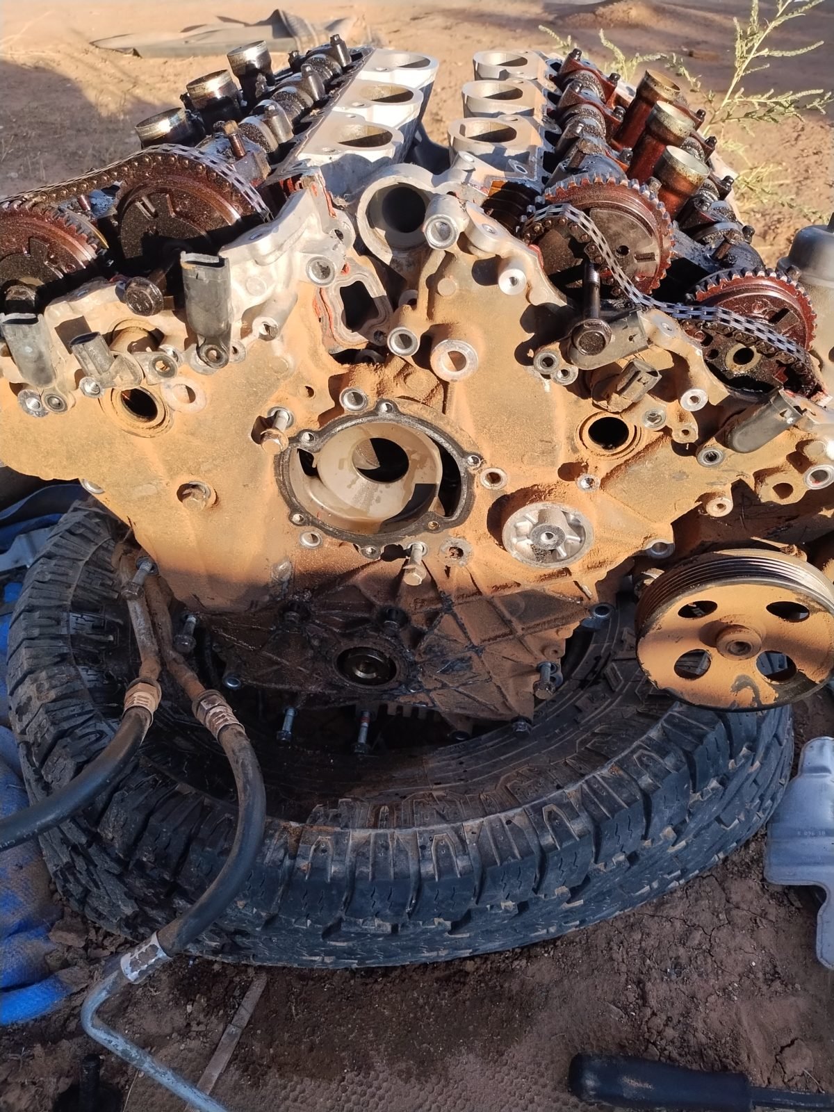 Engine repair assessment on an older vehicle in Pittsburgh